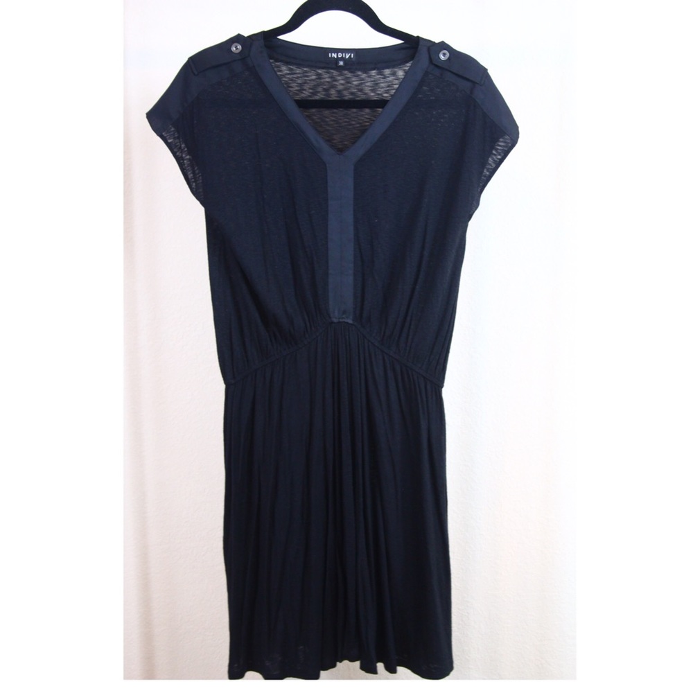 Black knee length dress